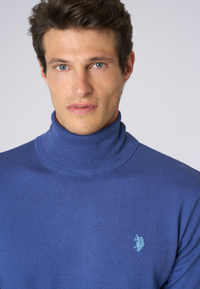 Maglia dolcevita cotone e cashmere