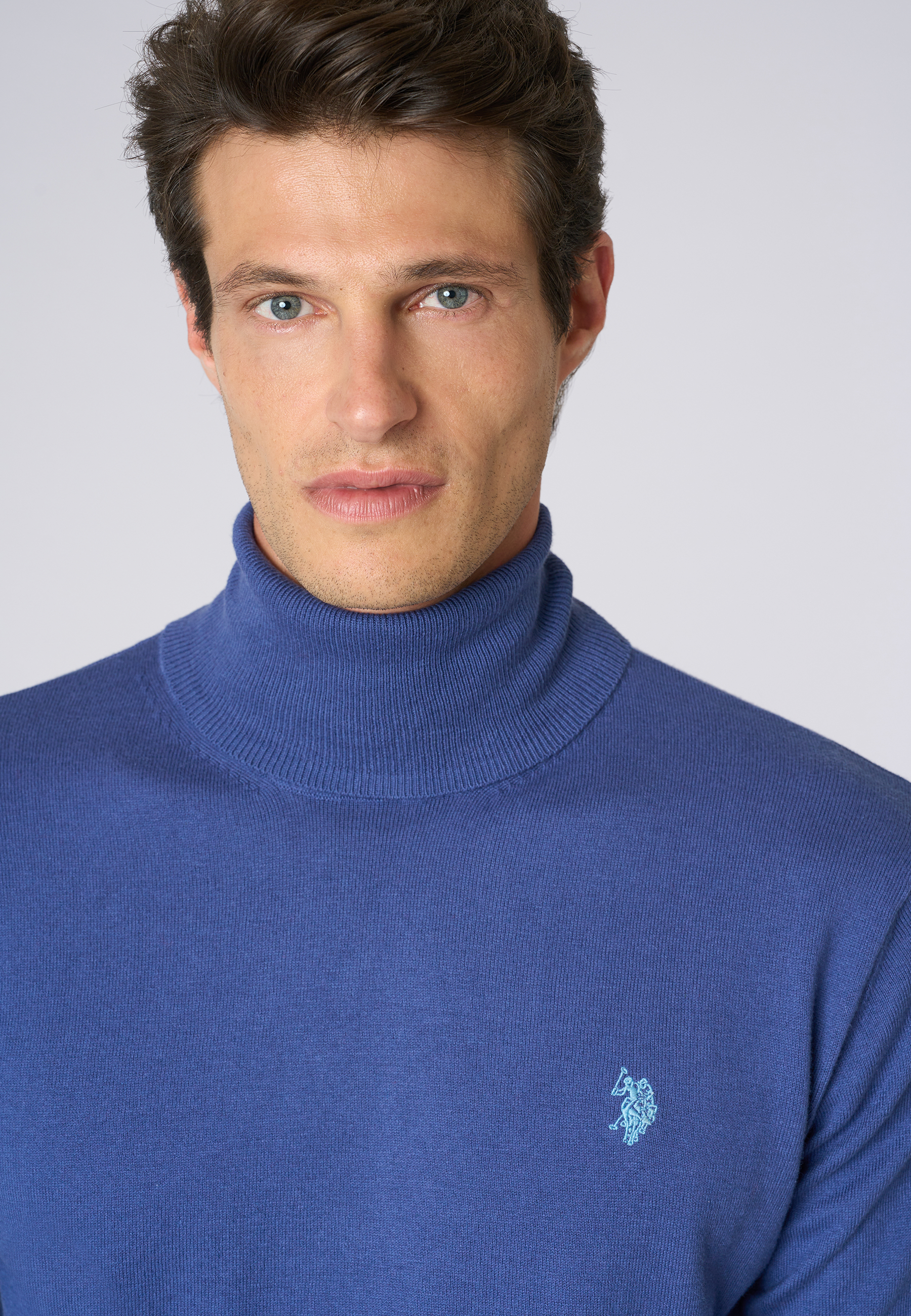 Maglia dolcevita cotone e cashmere