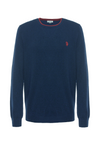 Maglia girocollo  misto lana e viscosa