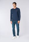Maglia girocollo  misto lana e viscosa
