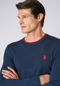 Maglia girocollo  misto lana e viscosa