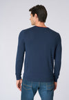Maglia girocollo  misto lana e viscosa