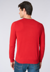 Maglia girocollo  misto lana e viscosa