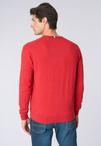 Maglia girocollo  misto lana e viscosa