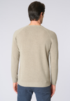 Maglia girocollo misto lana overdyed