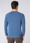 Maglia girocollo misto lana overdyed