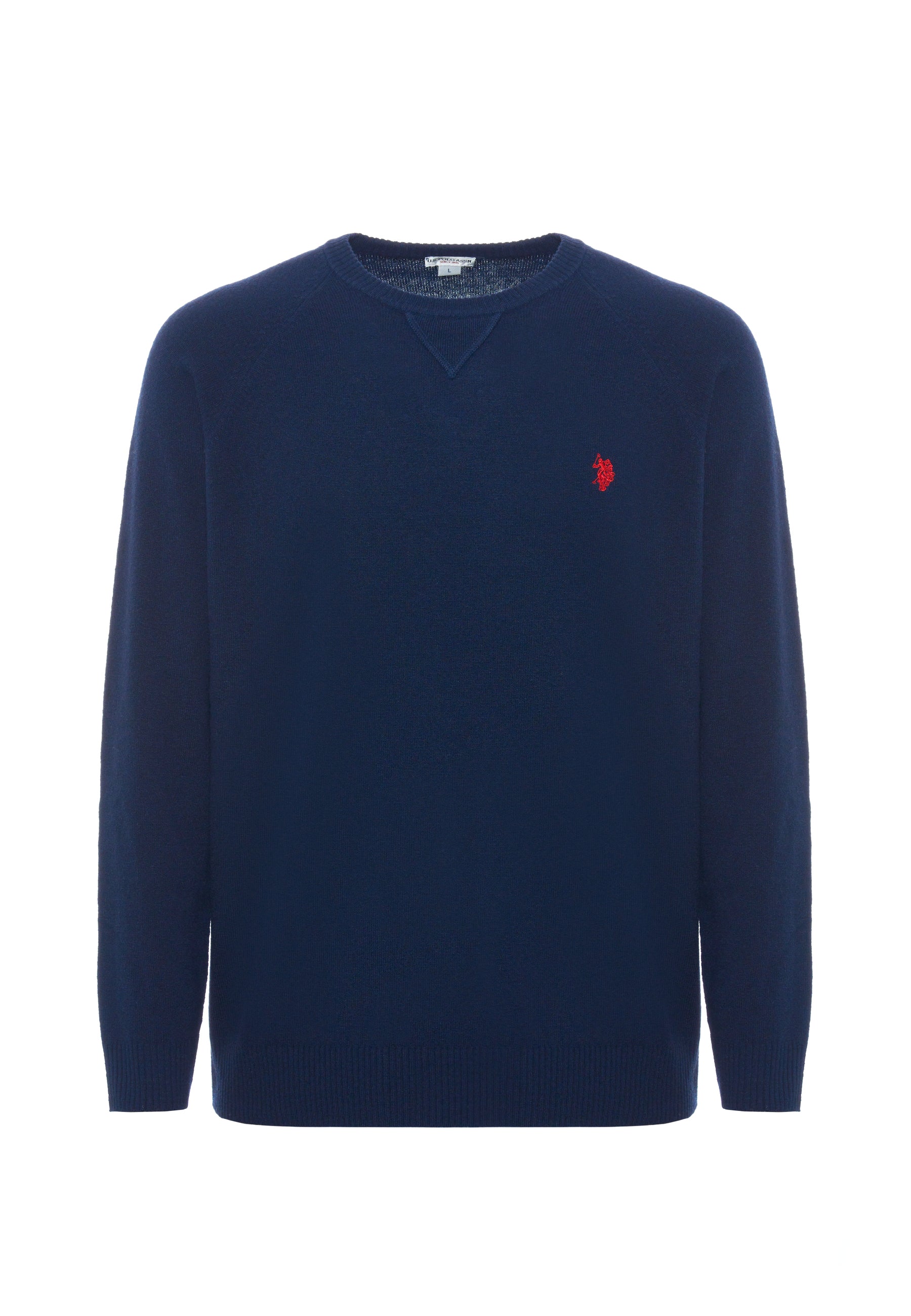 Maglia girocollo misto lana overdyed