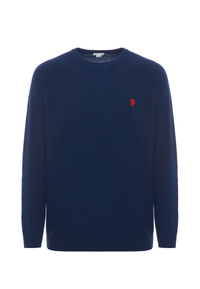 Maglia girocollo misto lana overdyed