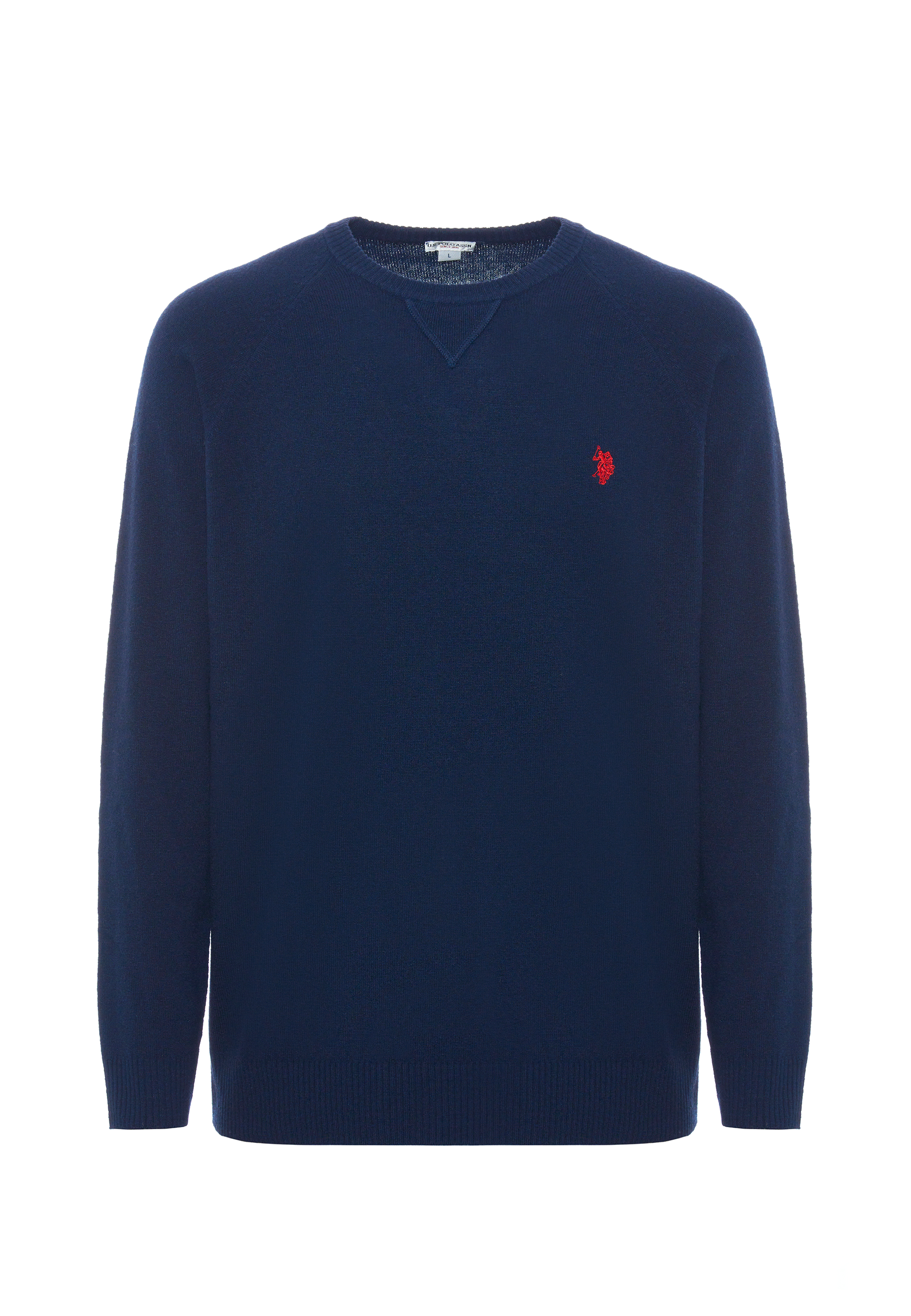 Maglia girocollo misto lana overdyed