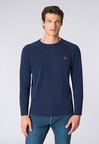 Maglia girocollo misto lana overdyed