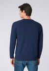 Maglia girocollo misto lana overdyed