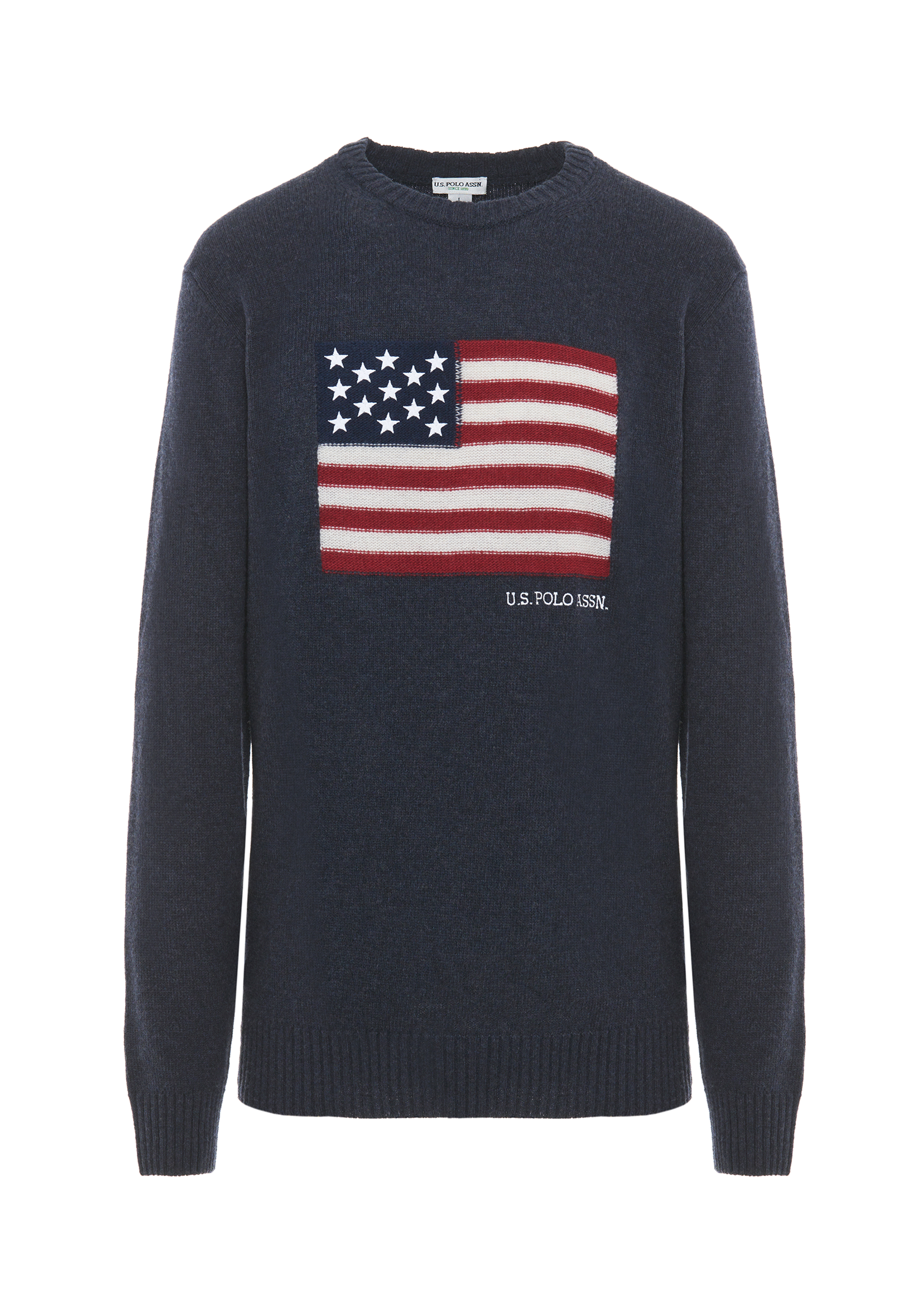 Maglia girocollo bandiera americana