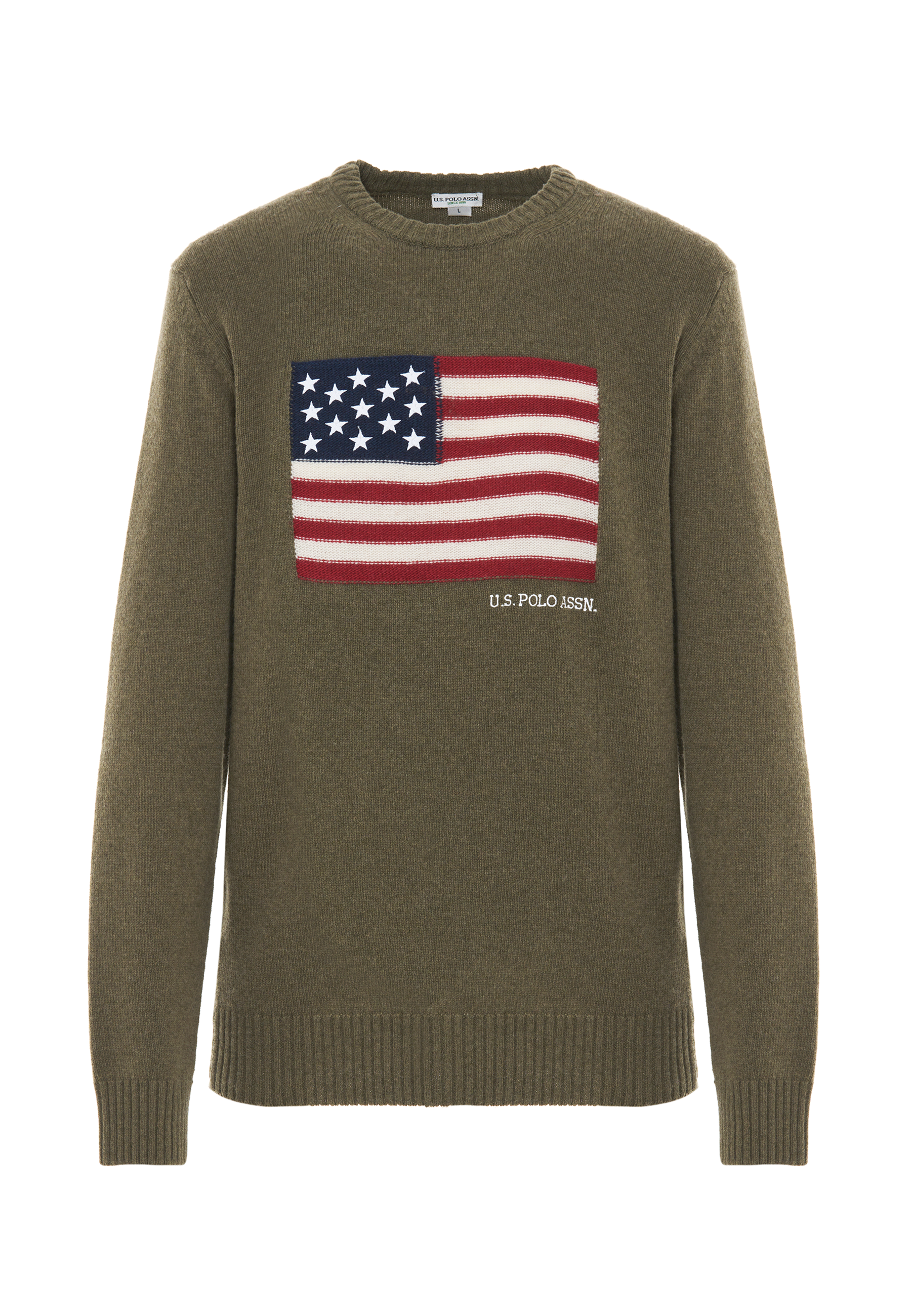 Maglia girocollo bandiera americana