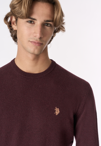 Maglia girocollo in lana lambswool