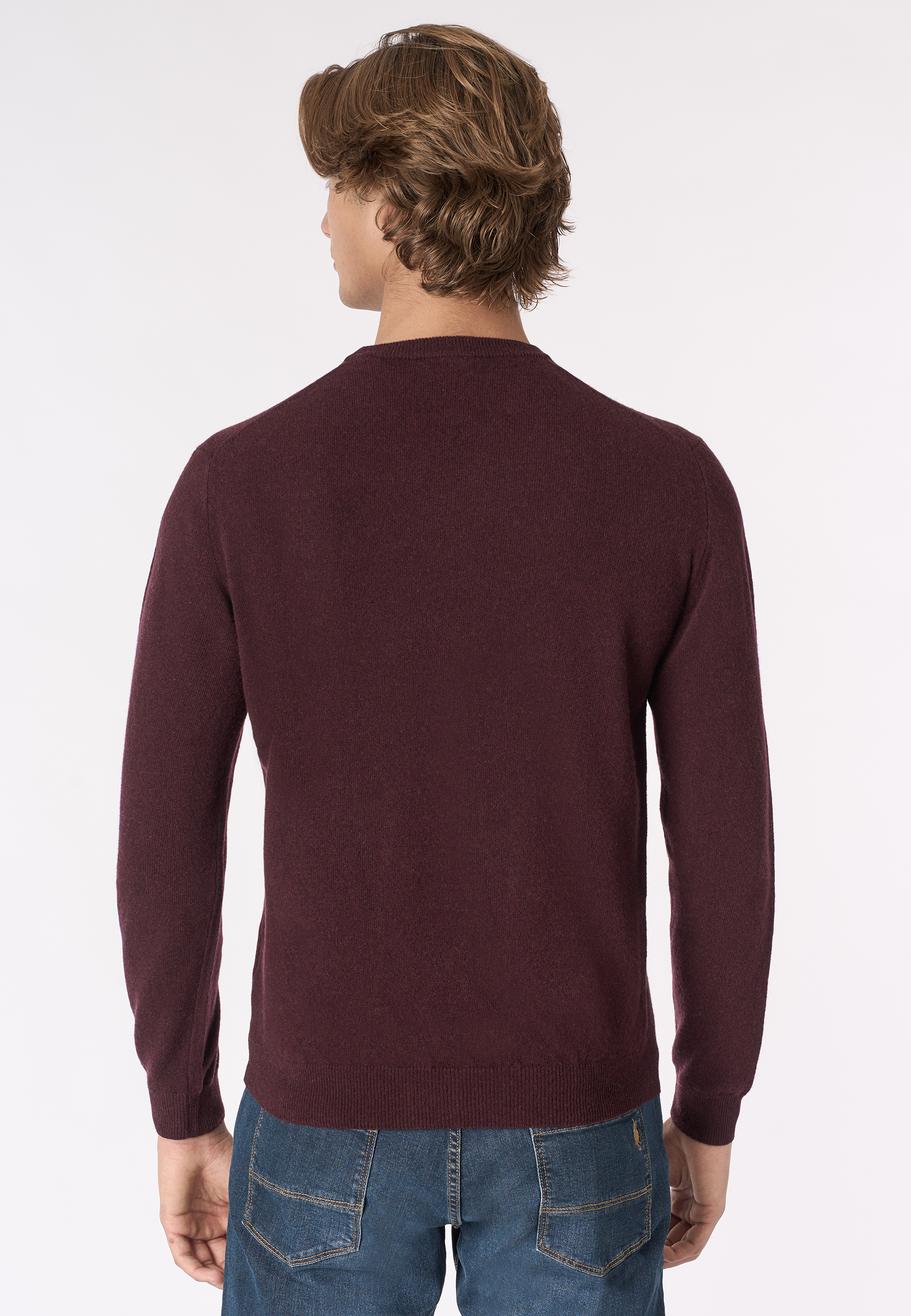 Maglia girocollo in lana lambswool