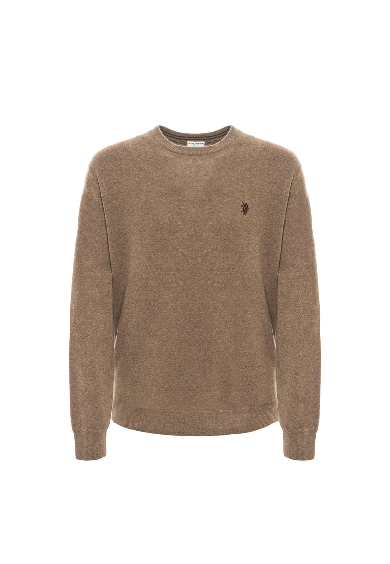 Maglia girocollo in lana lambswool
