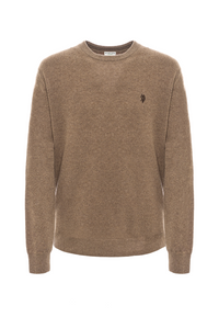 Maglia girocollo in lana lambswool