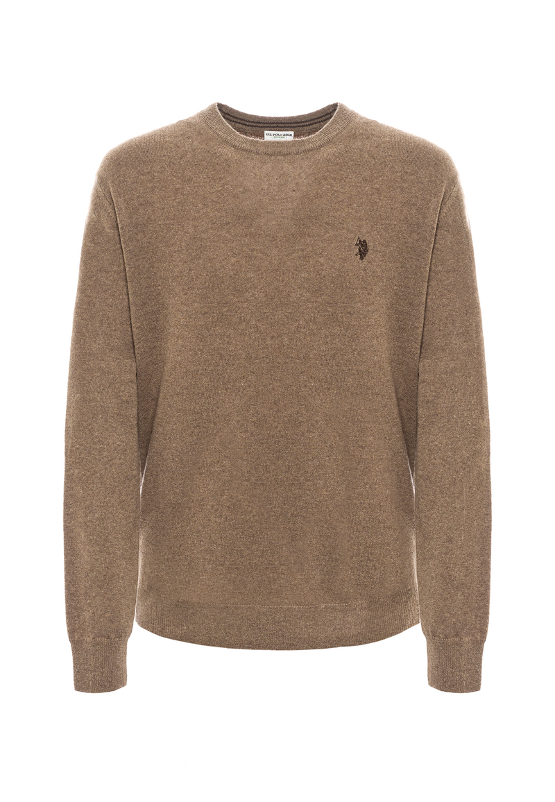 Maglia girocollo in lana lambswool