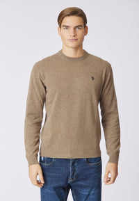 Maglia girocollo in lana lambswool