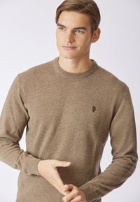 Maglia girocollo in lana lambswool