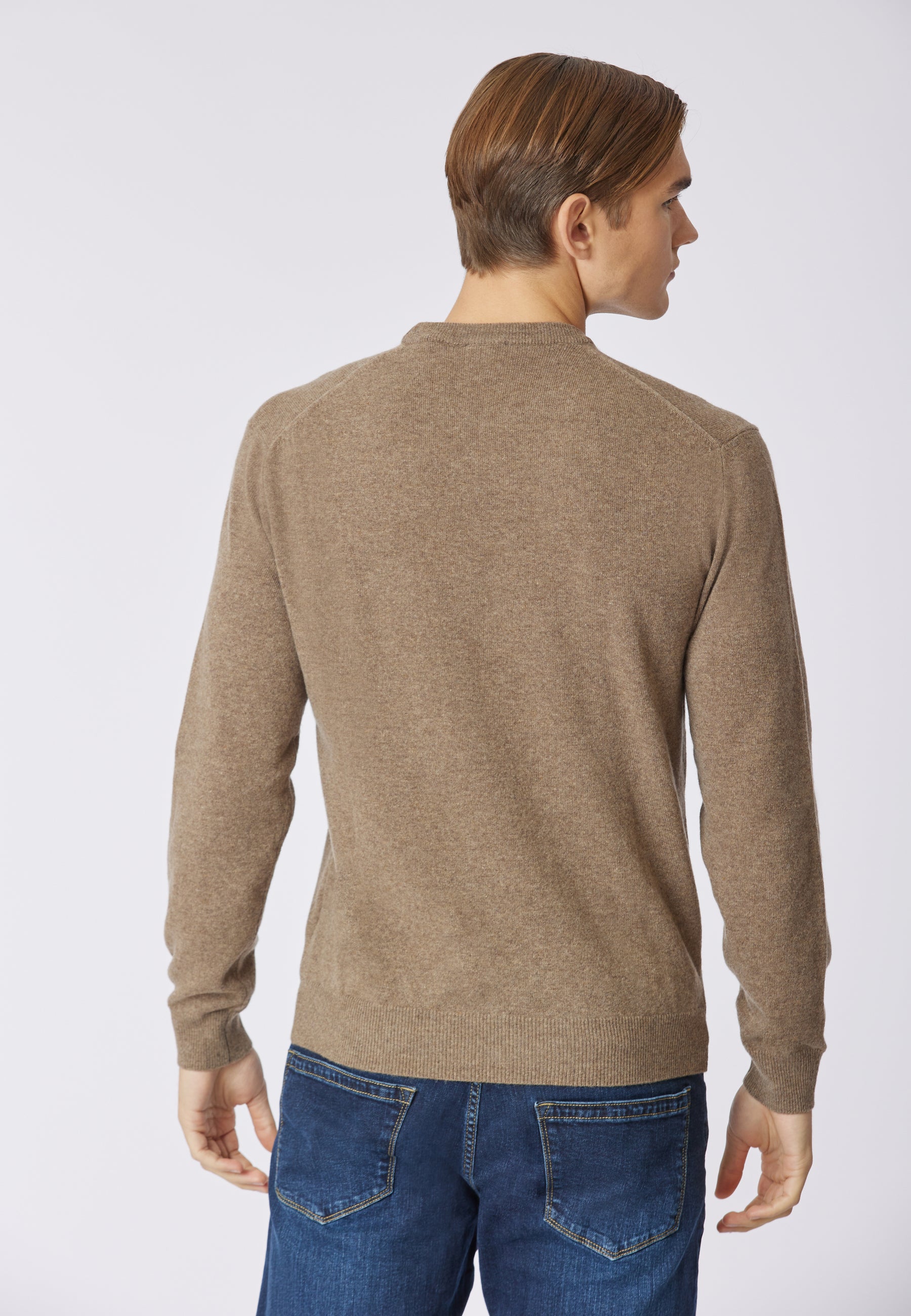 Maglia girocollo in lana lambswool