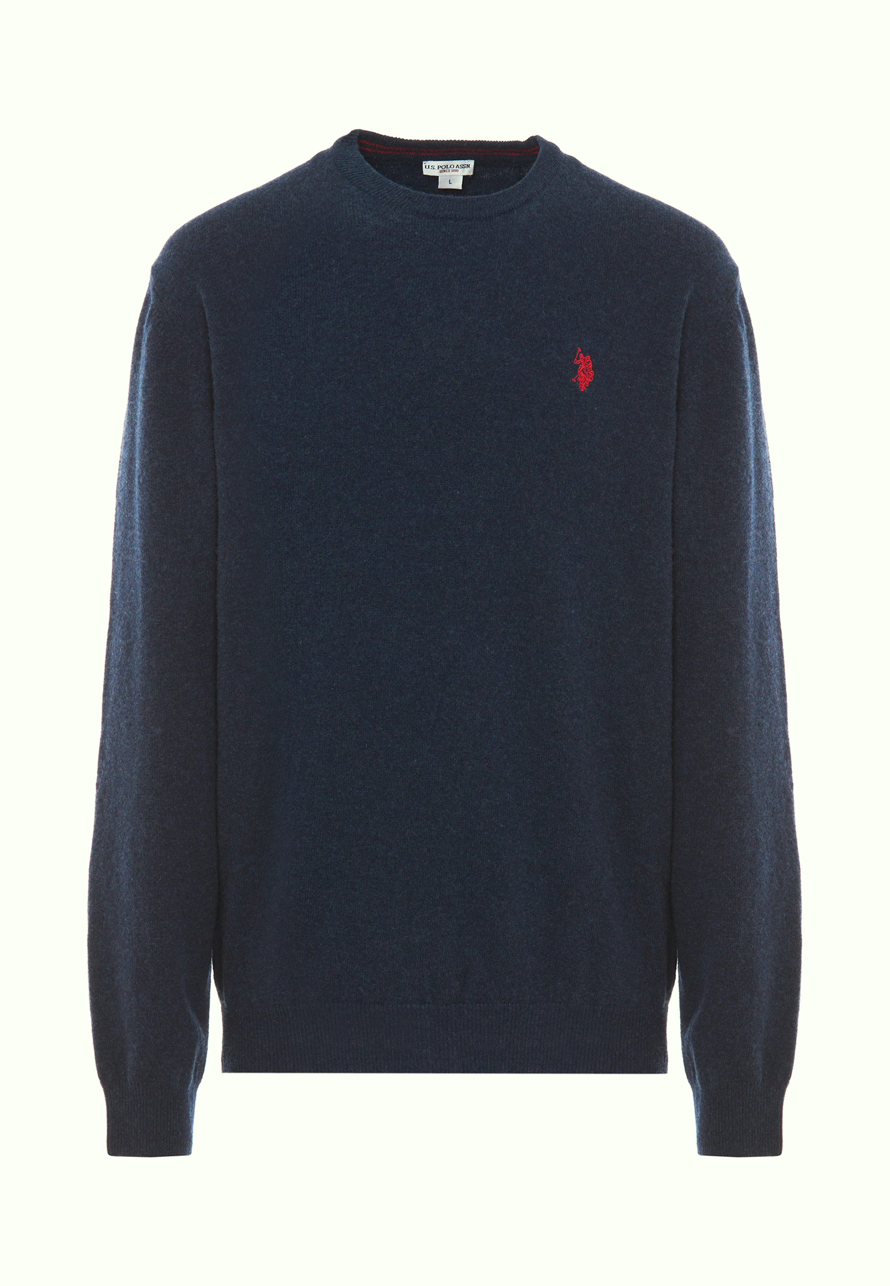 Maglia girocollo in lana lambswool