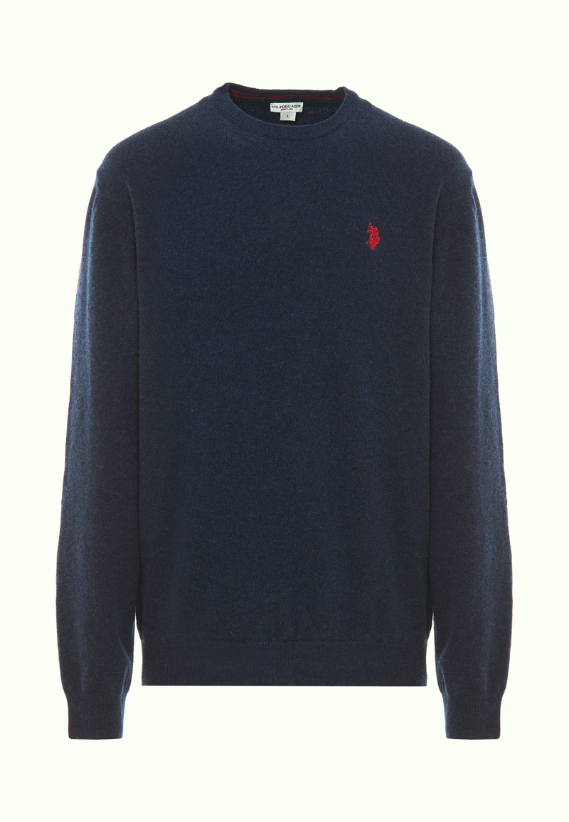 Maglia girocollo in lana lambswool