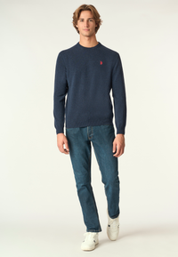 Maglia girocollo in lana lambswool