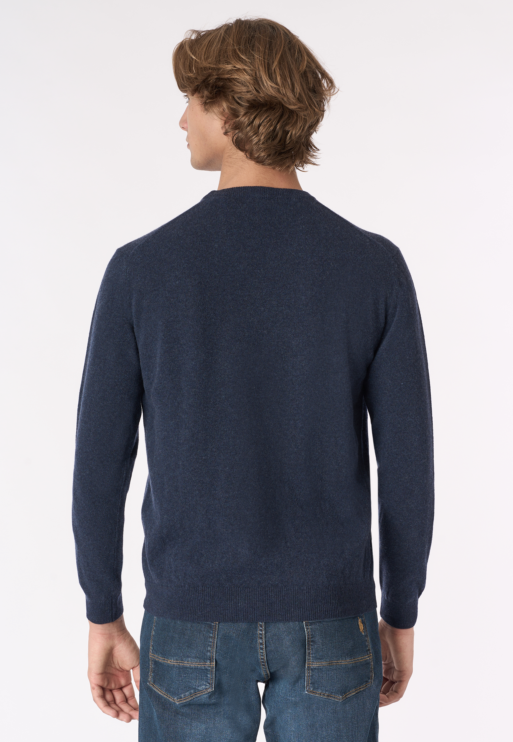 Maglia girocollo in lana lambswool