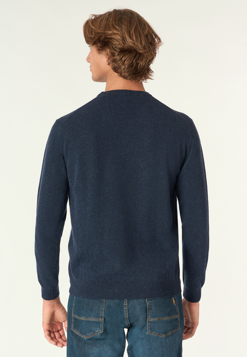 Maglia girocollo in lana lambswool