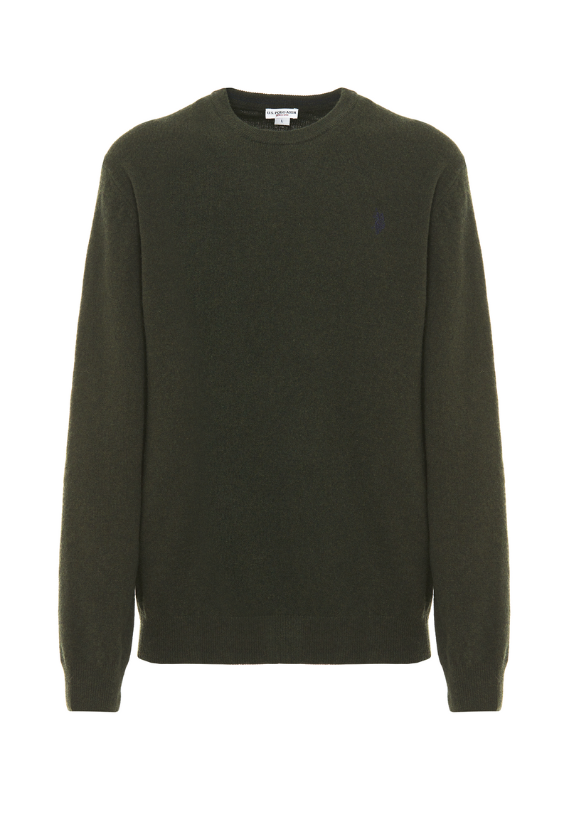 Maglia girocollo in lana lambswool