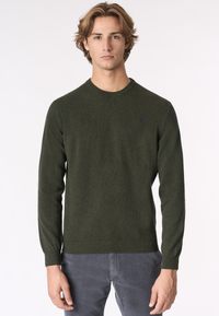 Maglia girocollo in lana lambswool