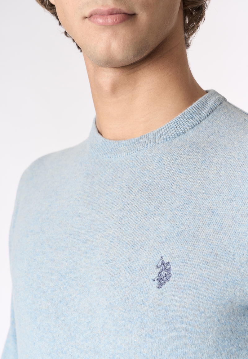 Maglia girocollo in lana lambswool