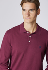 Polo shirt knit in cotone a maniche lunghe
