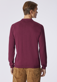 Polo shirt knit in cotone a maniche lunghe