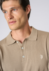 Polo shirt knit in cotone a maniche lunghe