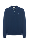 Polo shirt knit in cotone a maniche lunghe