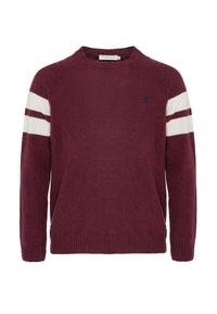 Maglia girocollo in lana shetland