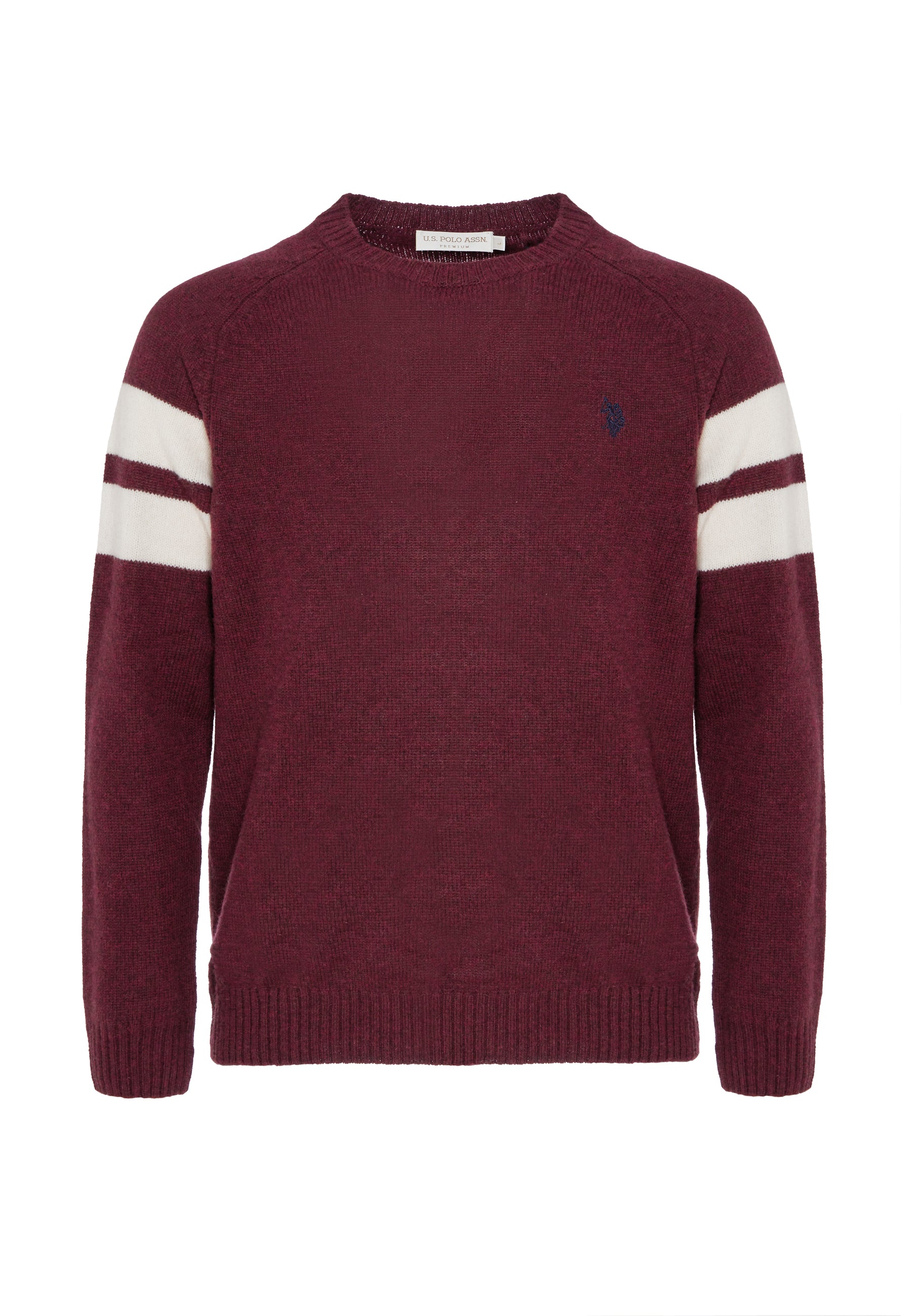 Maglia girocollo in lana shetland