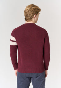 Maglia girocollo in lana shetland