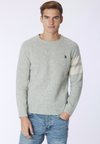 Maglia girocollo in lana shetland