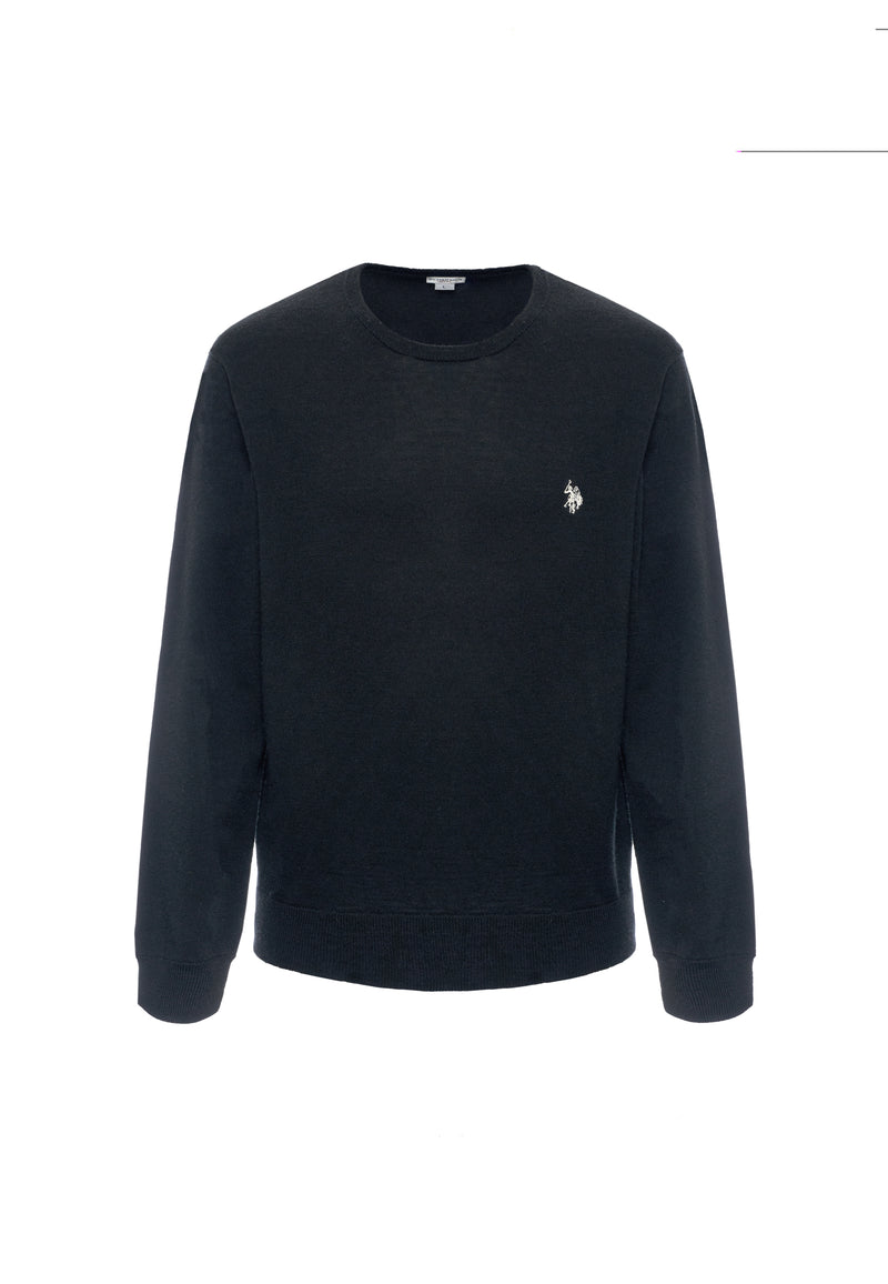 Maglia girocollo in lana merino