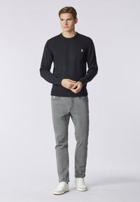 Maglia girocollo in lana merino