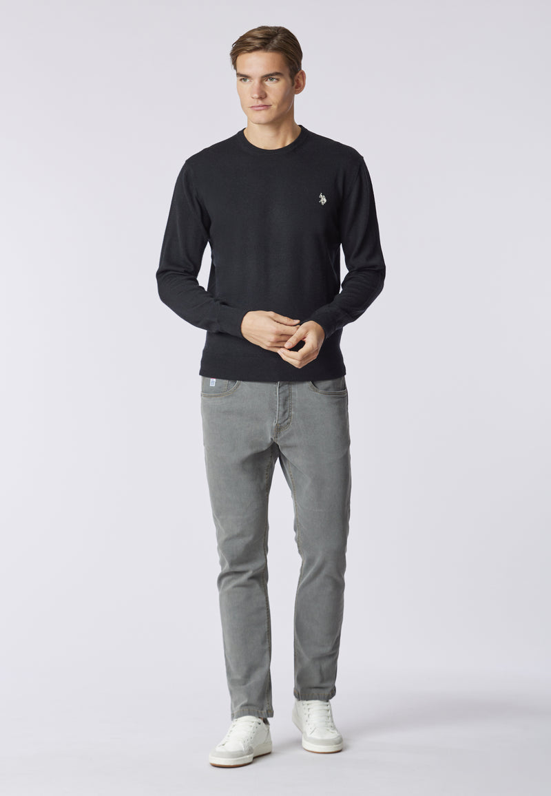 Maglia girocollo in lana merino