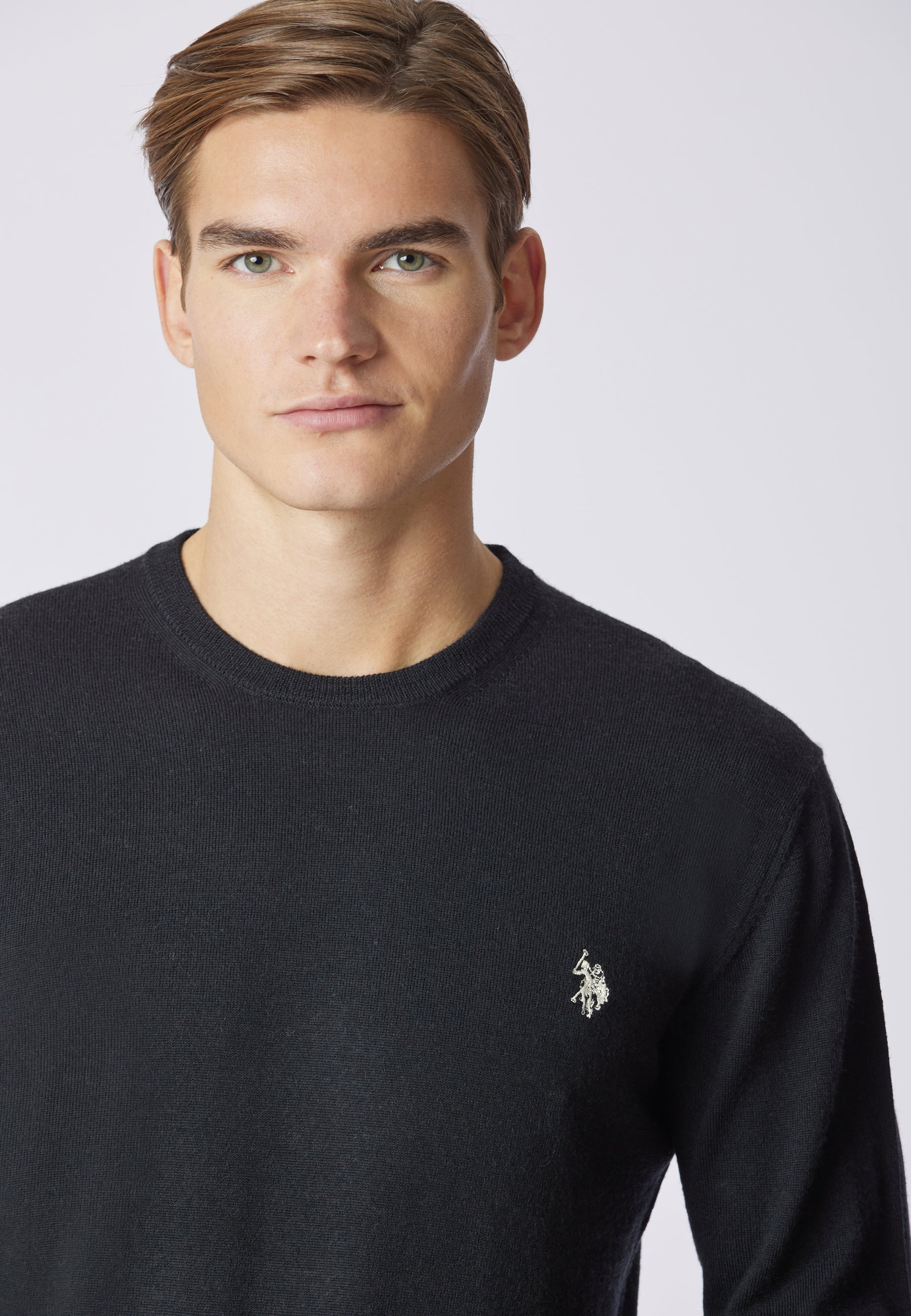 Maglia girocollo in lana merino