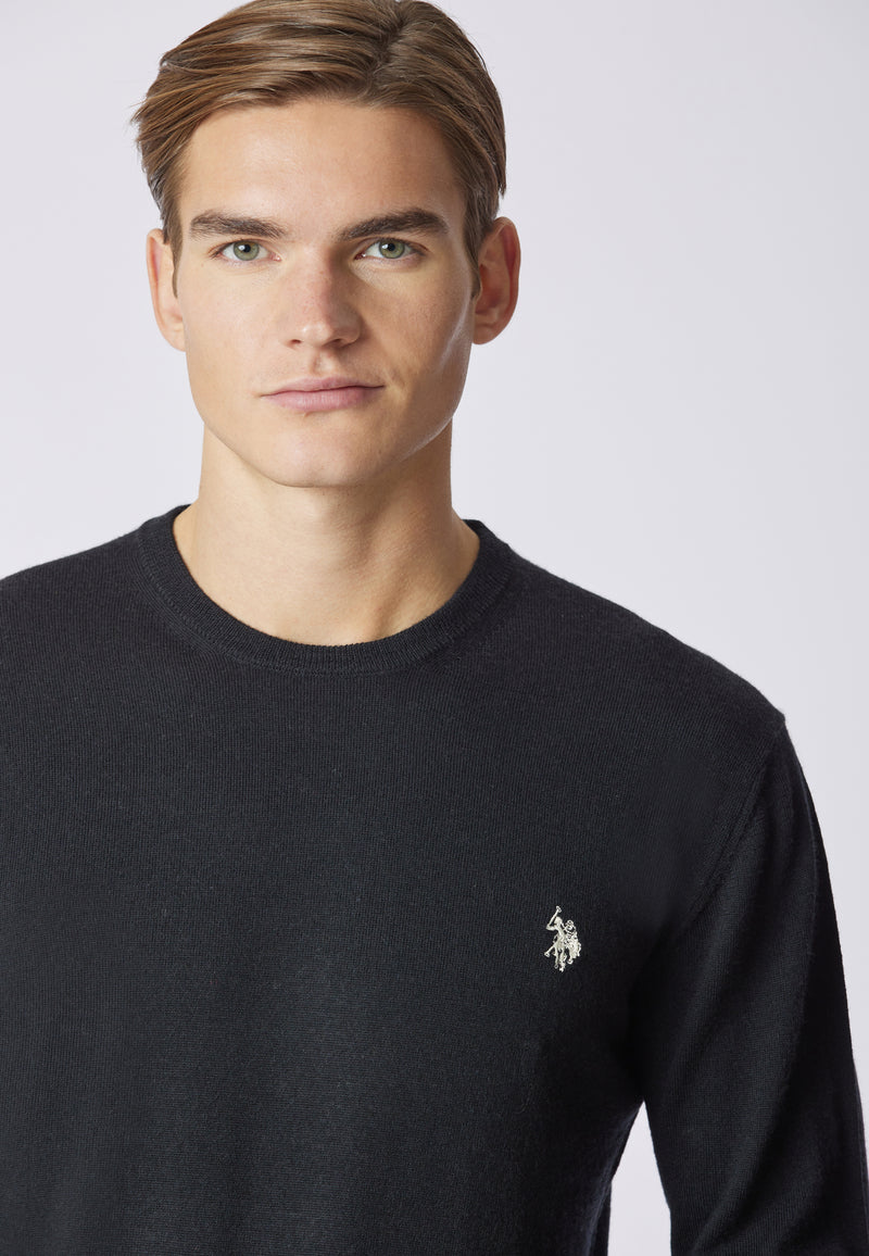 Maglia girocollo in lana merino