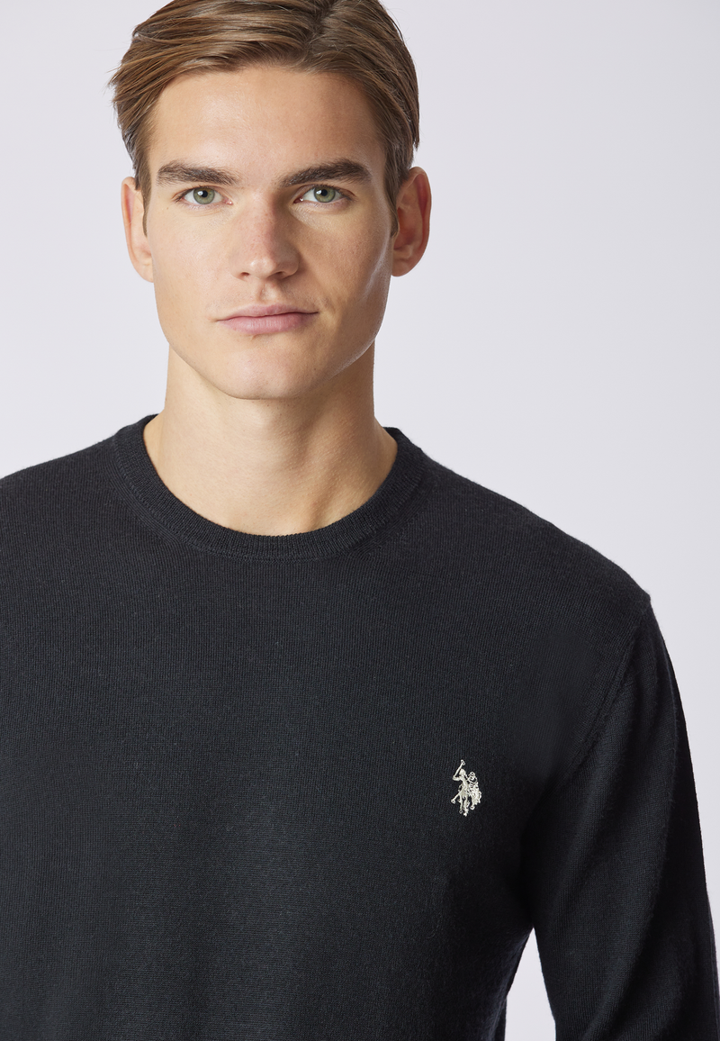 Maglia girocollo in lana merino