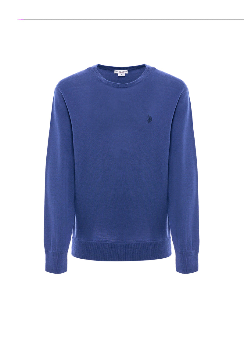 Maglia girocollo in lana merino