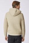 Cardigan con cappuccio e zip