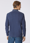 Polo shirt a maniche lunghe in cotone heavy jersey